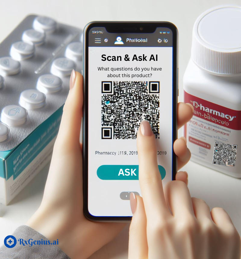 RxGenius.ai medical information assistant on mobile